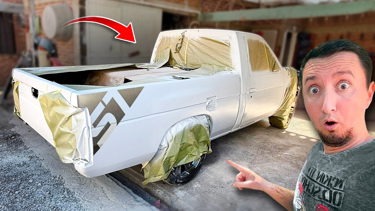 La CHANATA se VOLVIÓ una BLANCA PALOMA más AVANCES de PINTURA en PICKUP D21