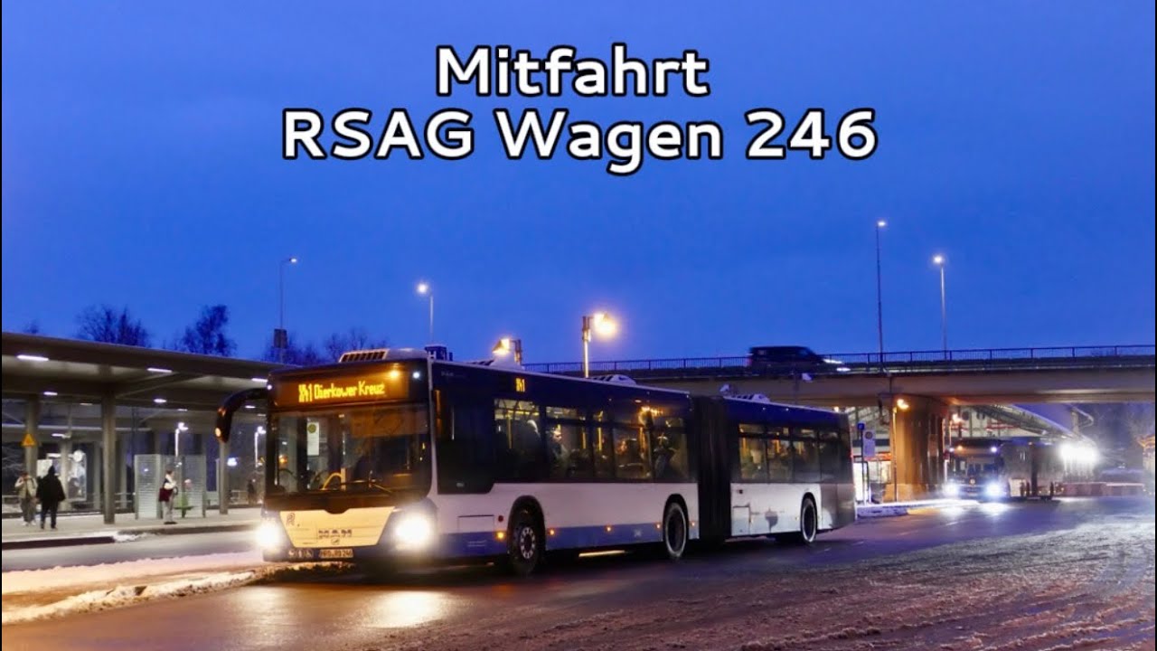 [Sound Mitfahrt] RSAG Wagen 246, MAN A23 Lions City G NG323 auf der Linie X41 zum Dierkower Kreuz 