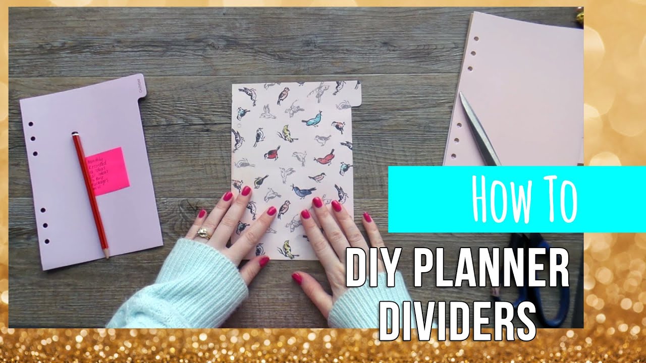 How To Make DIY Planner Dividers Part 1