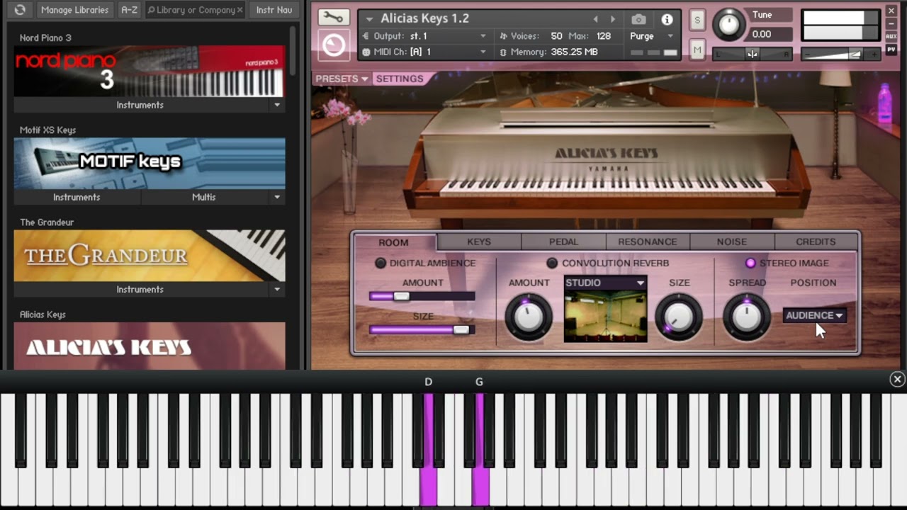 ✅ ALICIA´S KEYS PIANO para KONTAKT| Librería para KONTAKT | Piano de Cola YAMAHA C3 NEO |