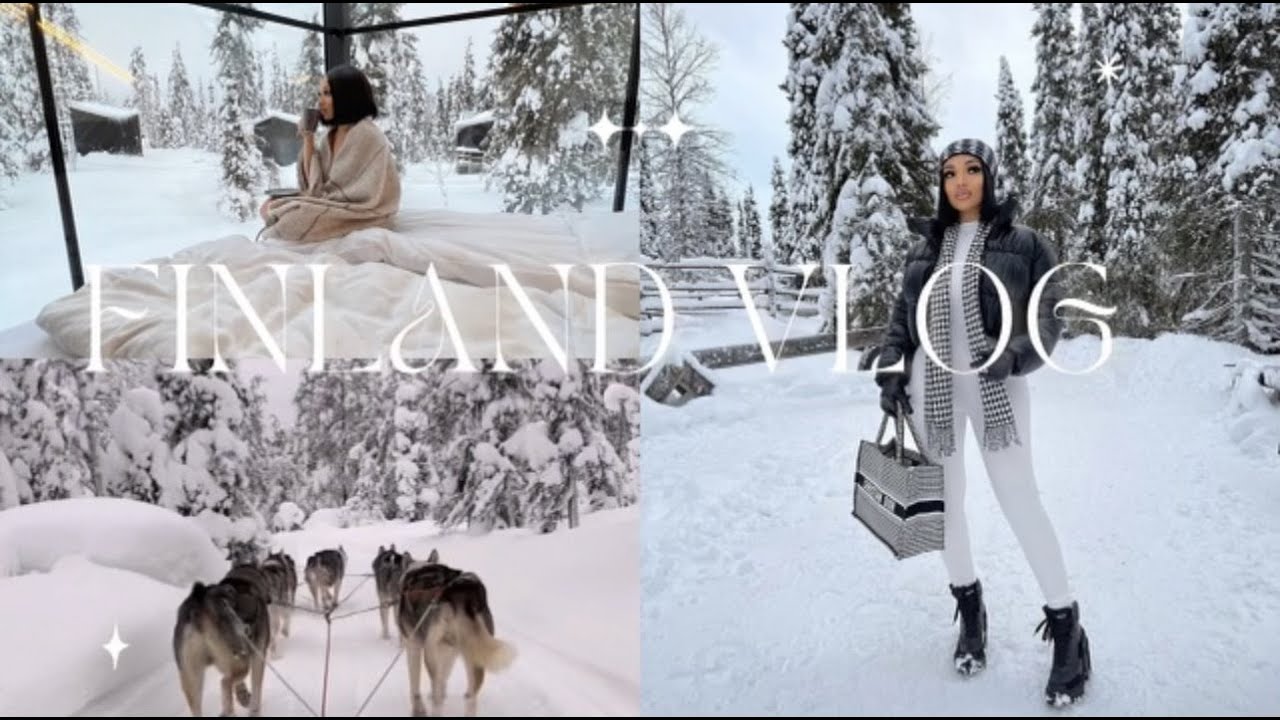 TRAVEL VLOG: FINLAND 🇫🇮 | DOG+REINDEER SLEDDING | NORTHERN LIGHTS | SNOWMOBOLING