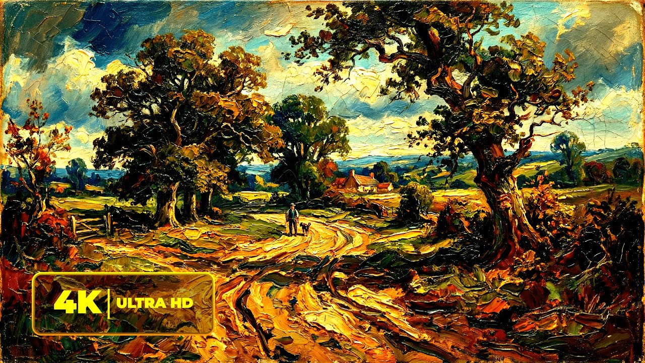 Transform Your Space: Winding Dirt Road ART TV Screensaver 4K HDR Home Decor