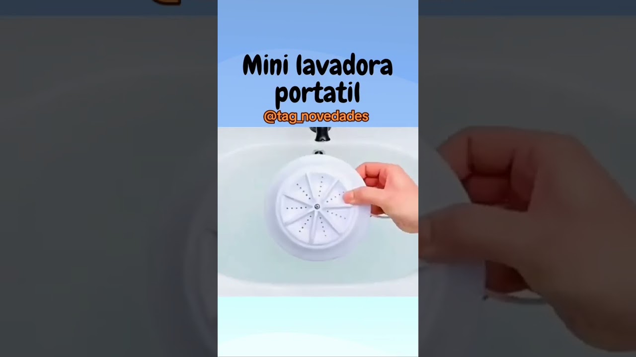 Mini LAVADORA Portatil Pongamoslo a PRUEBA | Usb Turbina Giratoria  ⭐
