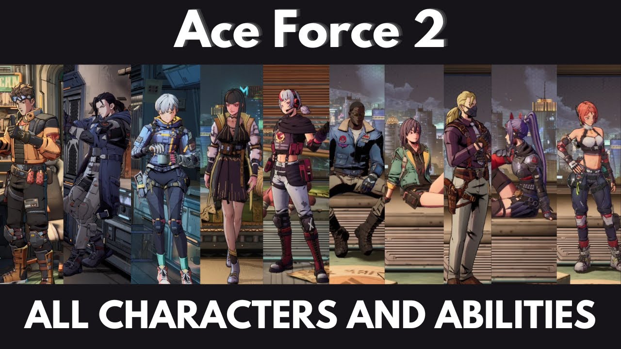 Ace Force 2 All Characters Showcase โชว์ตัวละครทั้งหมดที่มีตอนนี้