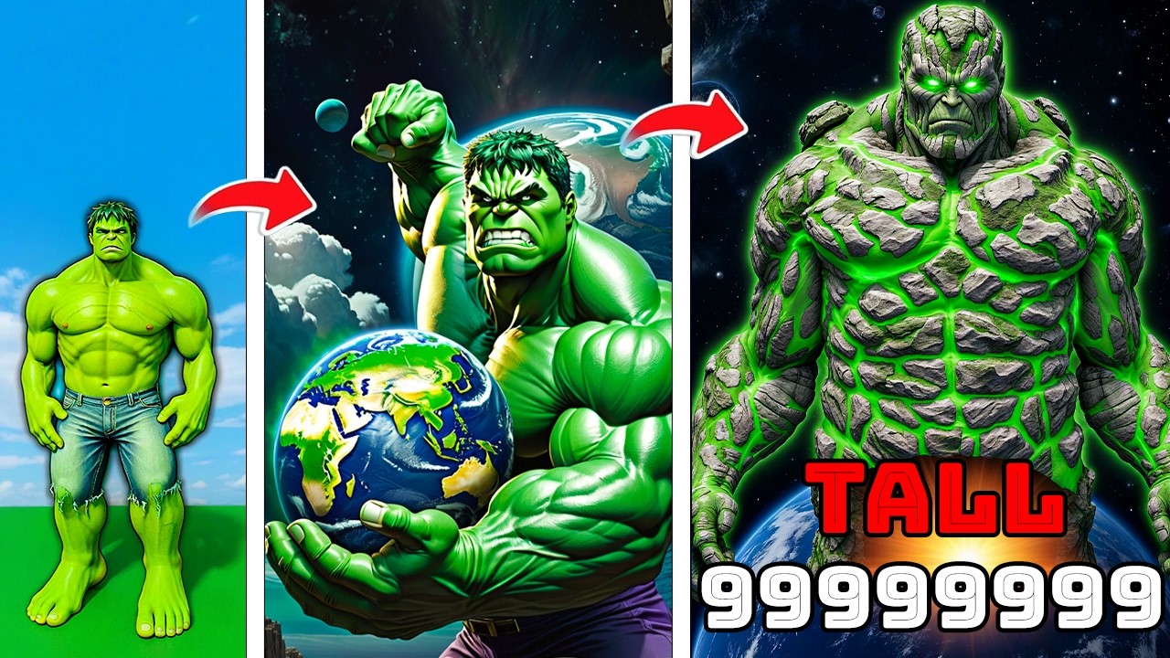 Weakest To STRONGEST HULK In GTA 5!