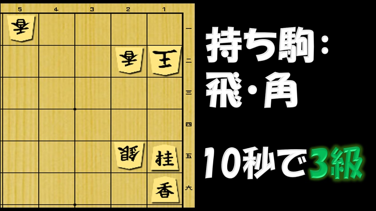【小駒が主役】広そうで狭い玉. 10秒で3級相当の詰将棋.