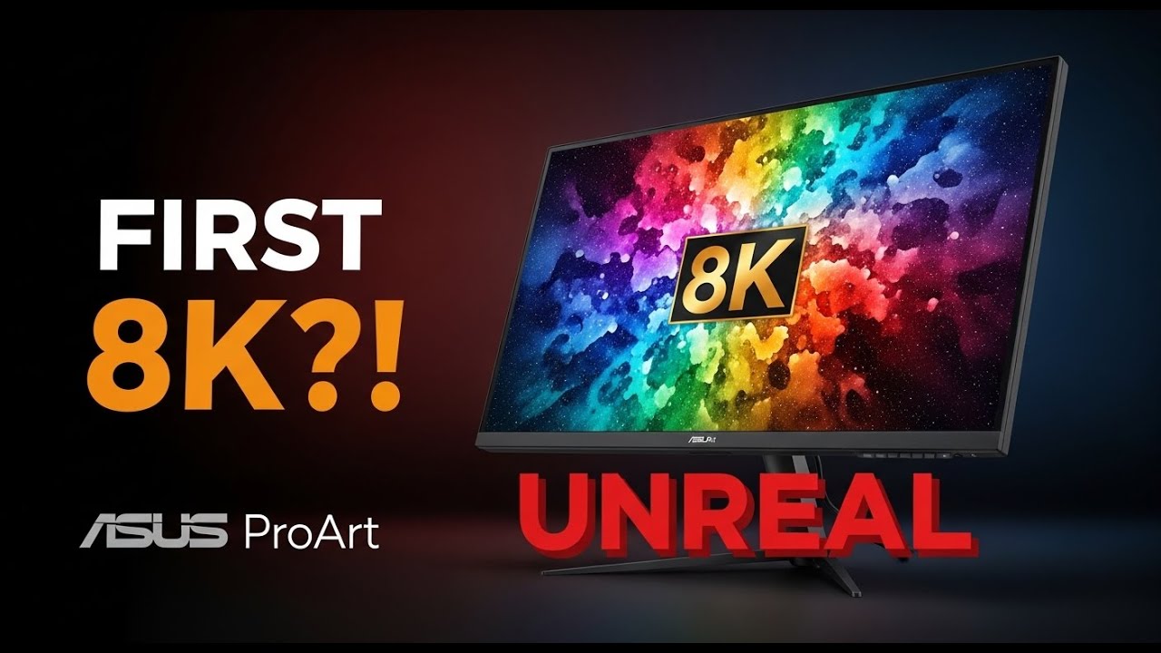 The World’s First 8K Professional Monitor is UNREAL! 🤯 (Asus ProArt PA32KCX)