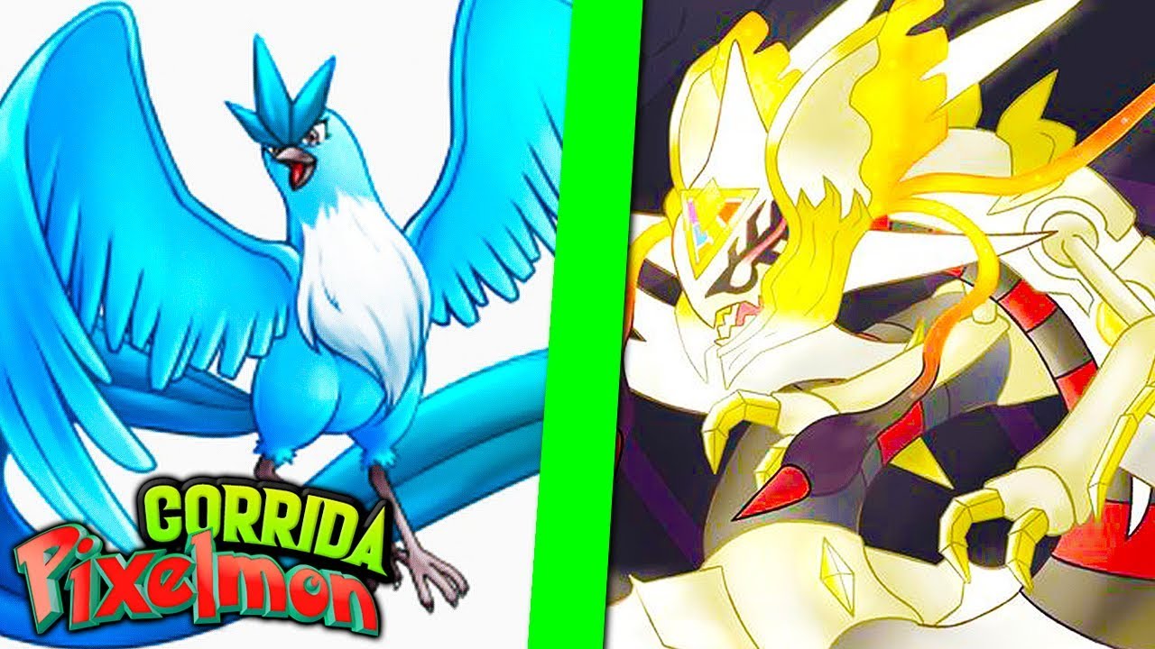 Minecraft CORRIDA PIXELMON - FUSÃO DE RAYQUAZA e NECROZMA vs ARTICUNO ! DE VOLTA NA NOVA SÉRIE !!