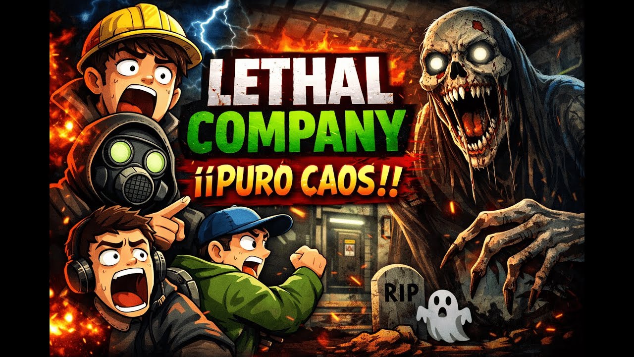 Gritamos, morimos y volvemos a intentar | Lethal Company con panas