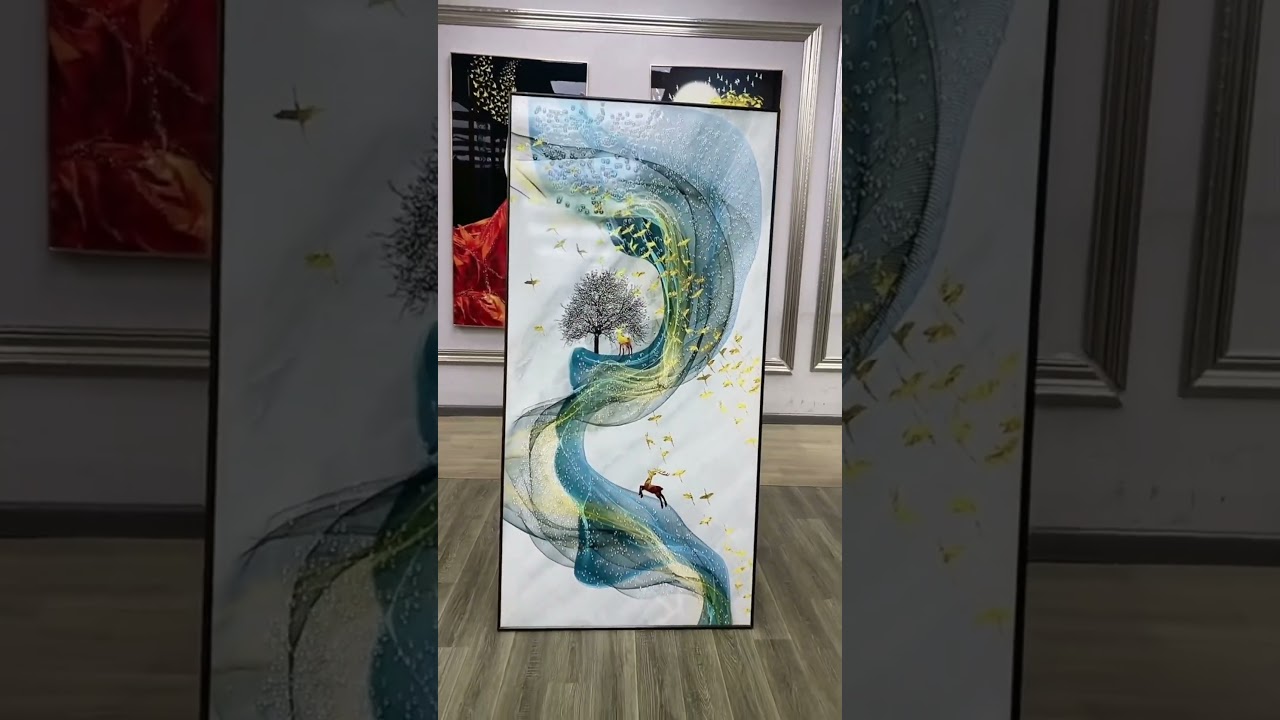 LED Wallart painting.#light #homedecor #ledart #decor #wallart #painting #wallhanging