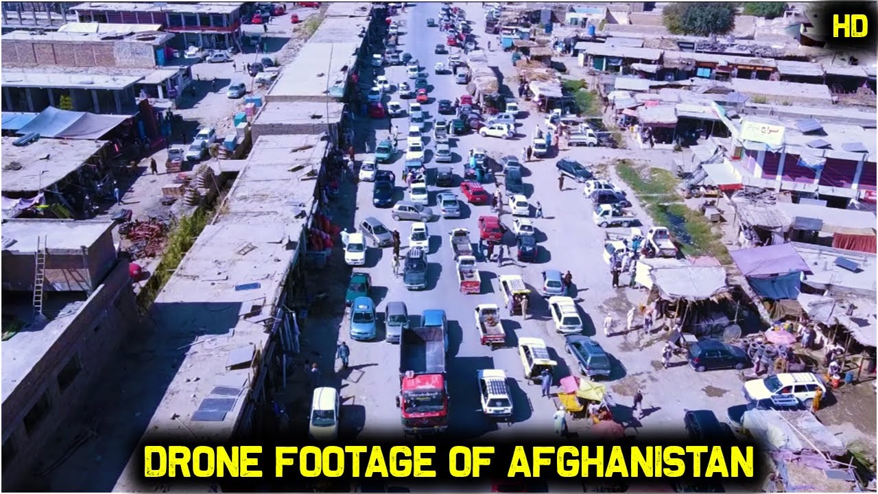 Drone footage of Marko Bazaar | Nangarhar Afghanistan | 2020 | HD | 1080/60p