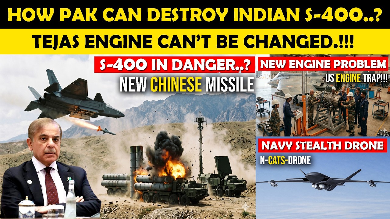 PAK J-35 vs S-400 😱 ,Tejas Engine Change Impossible?,Indian Navy&rsquo;s SECRET Stealth Drone!