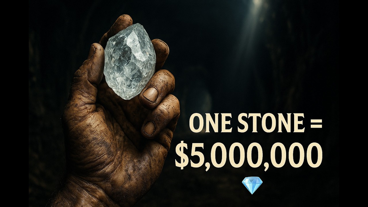 Found $5 Million Diamond in the Dirt.! #diamond #gemstone #crystals