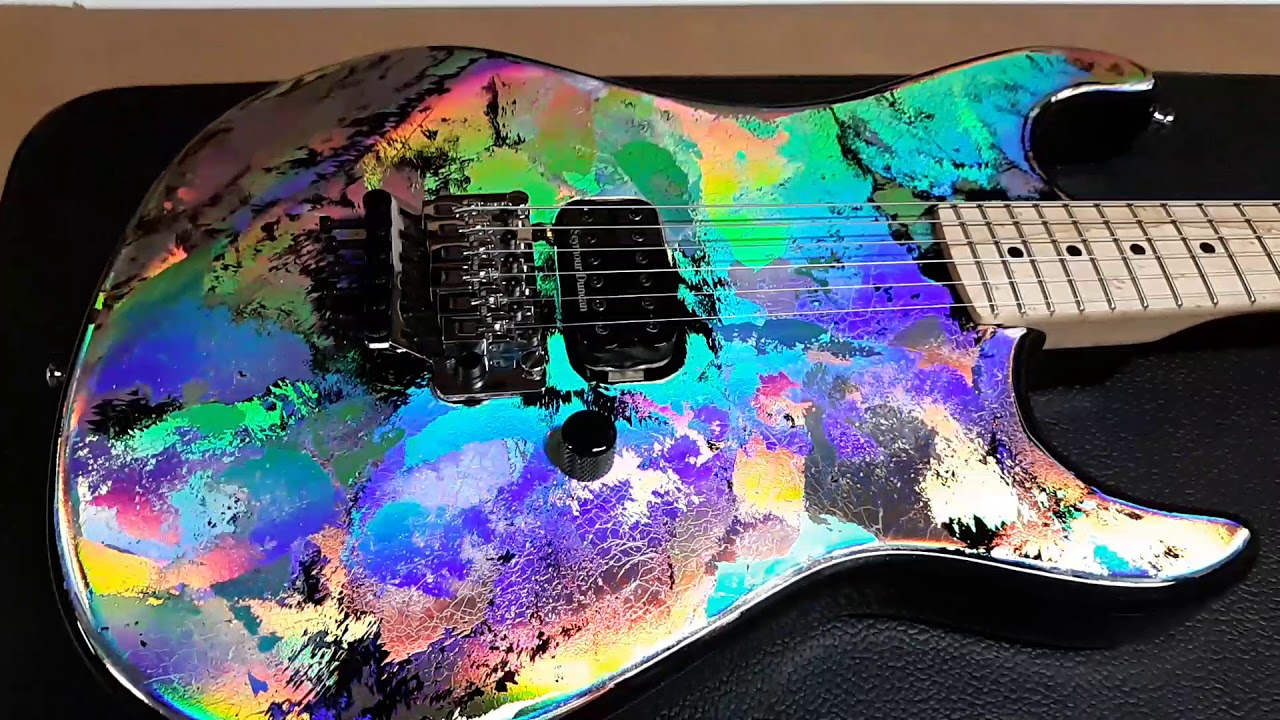 Mean Street Guitars Custom Unchained Tour Model w/aged Kramer style Holoflash finish