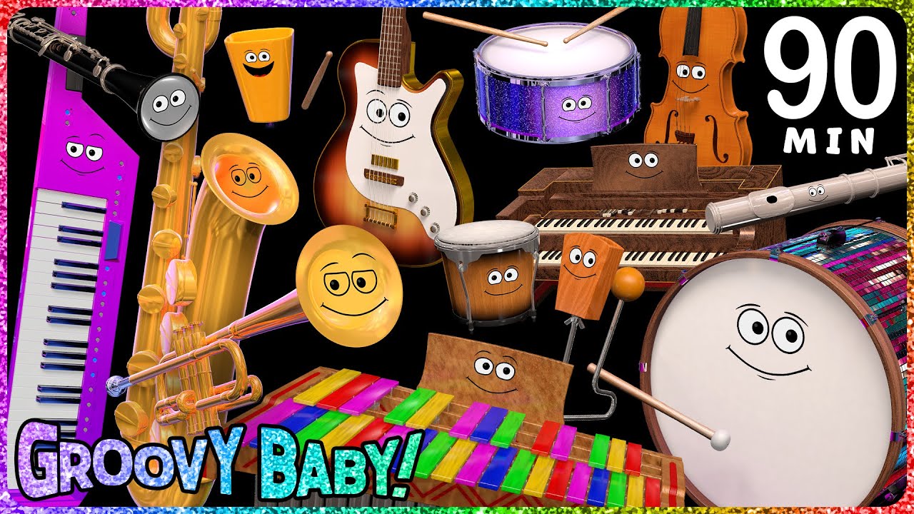 90 Minutes of Baby Sensory Music Videos! &ndash; Groovy Baby Compilation &ndash; 12 Music Styles