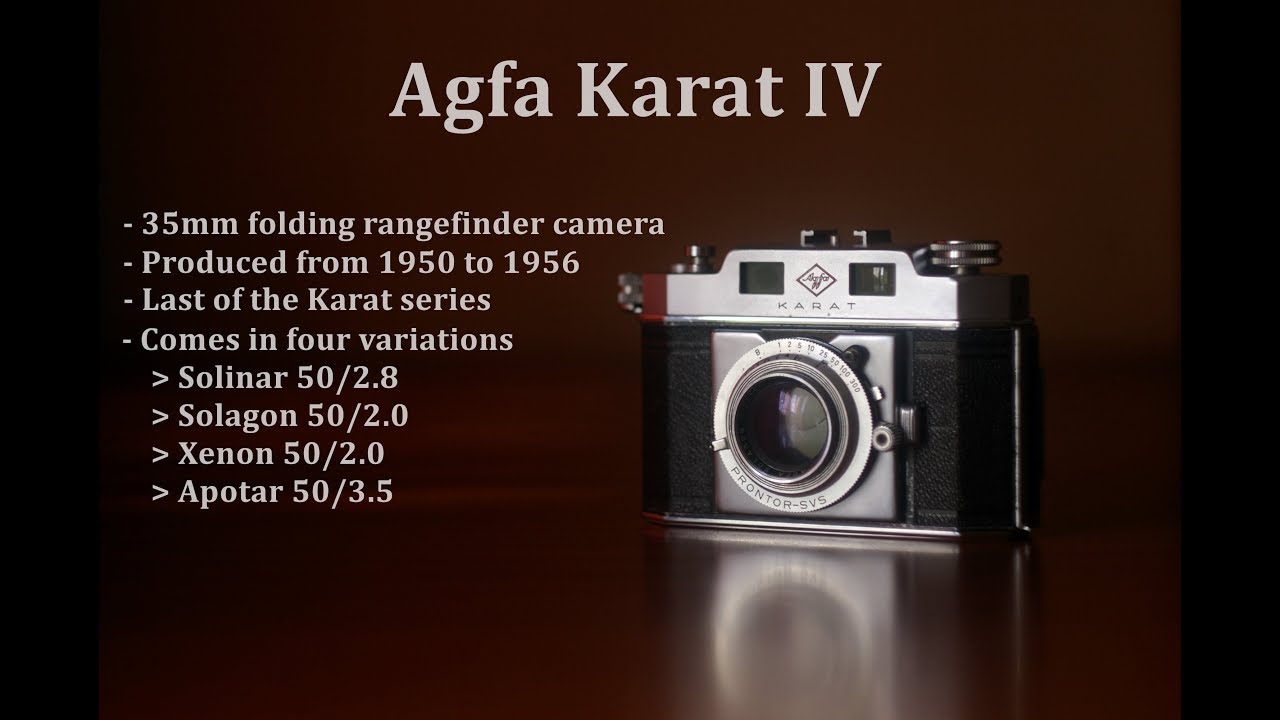 Agfa Karat IV camera walkthrough and sample photos
