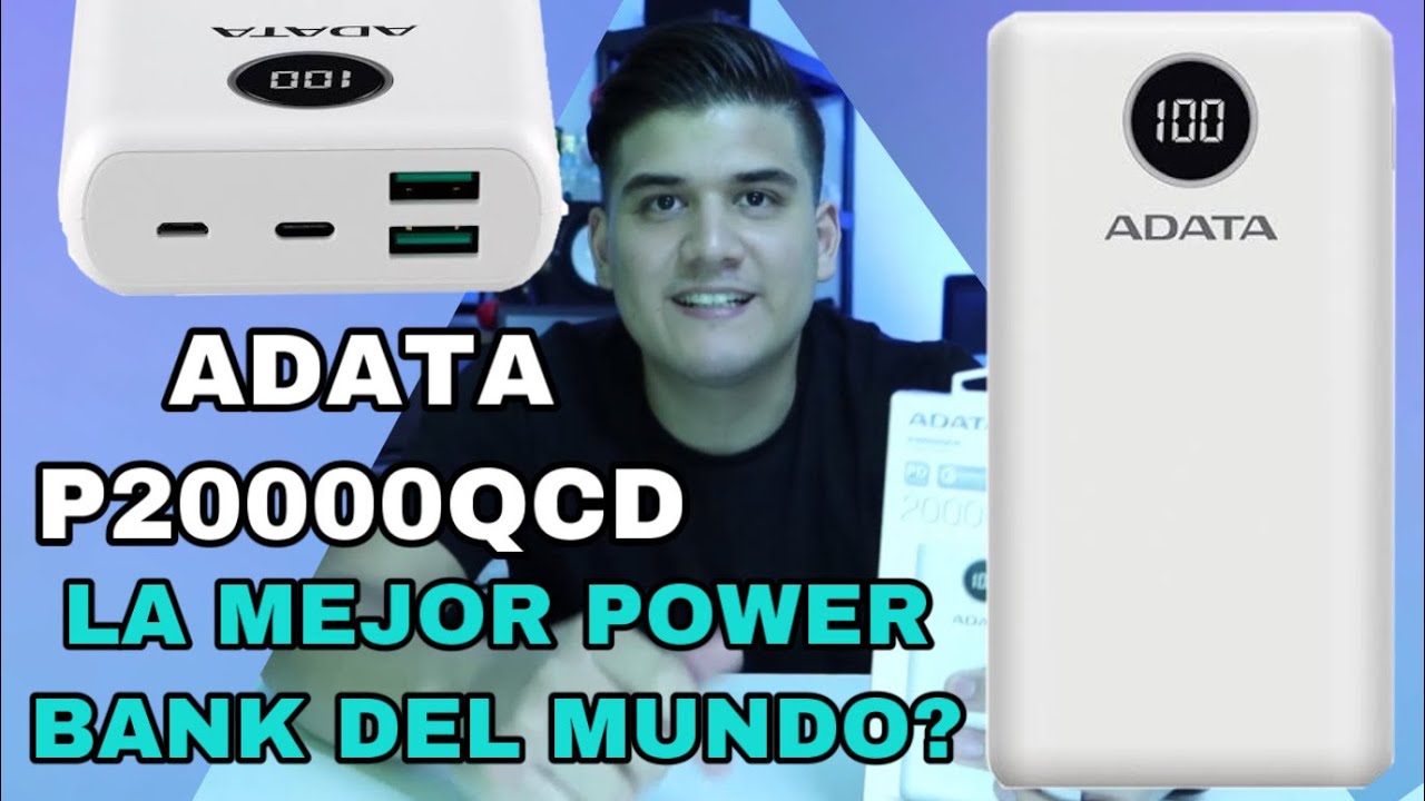 LA MEJOR POWER BANK DEL MUNDO?ADATA P20000QCD (20,000 mAh)