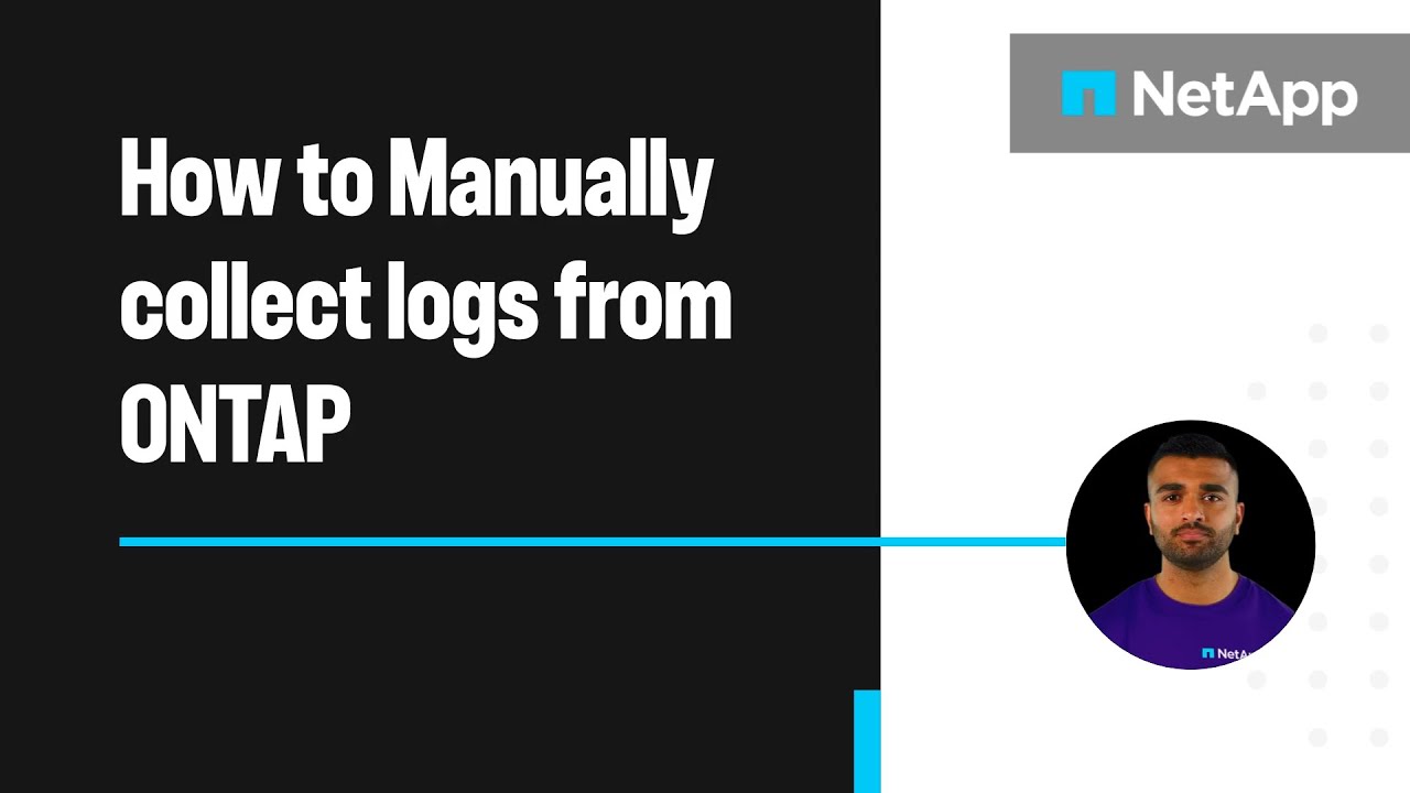 How to manually collect logs from ONTAP