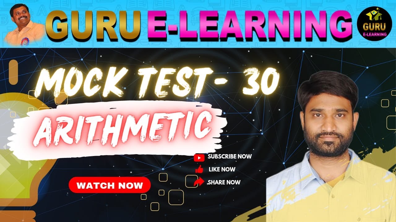 CONSTABLE MOCK TEST - 30 || Arithmetic || #constable #exams #tspsc #tslprb #apslprb #appsc