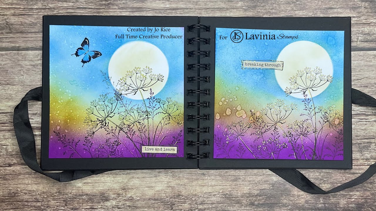 Дикие летние цветы от Джо Райс #laviniastamps #видеоизготовленияоткрыток #наверстываем упущенное