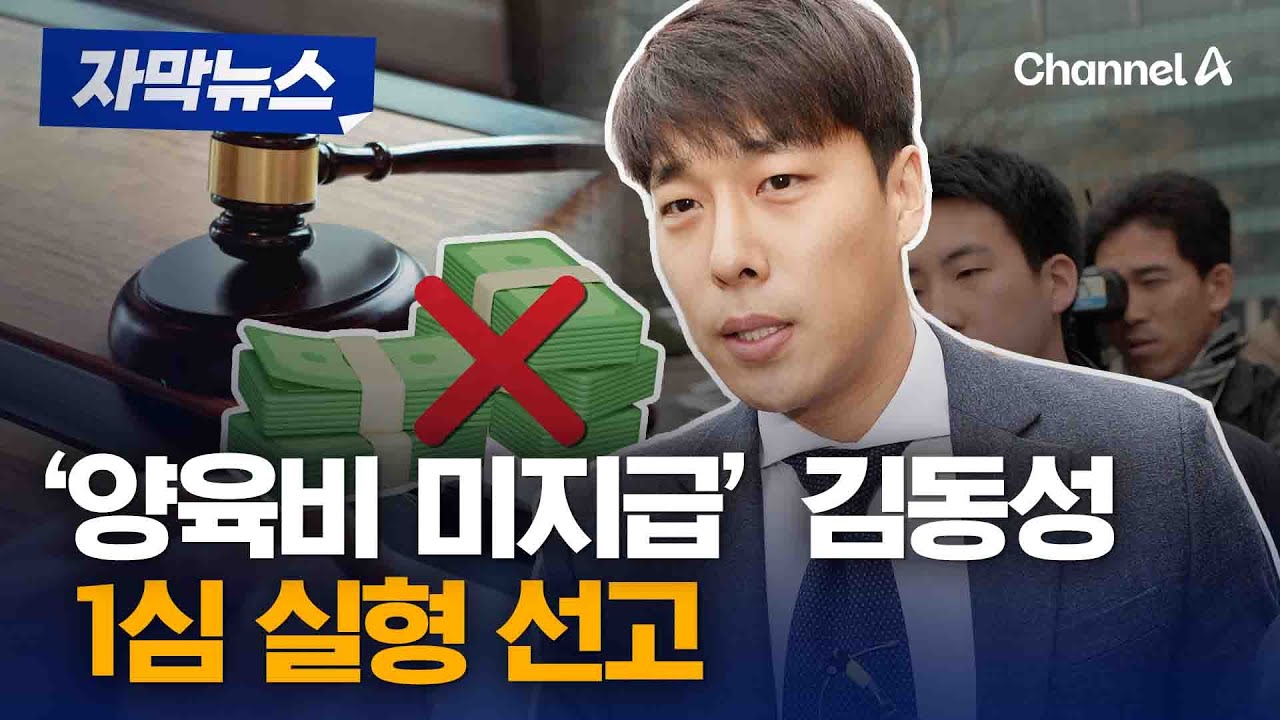 '양육비 미지급' 김동성, 1심서 징역형&hellip;