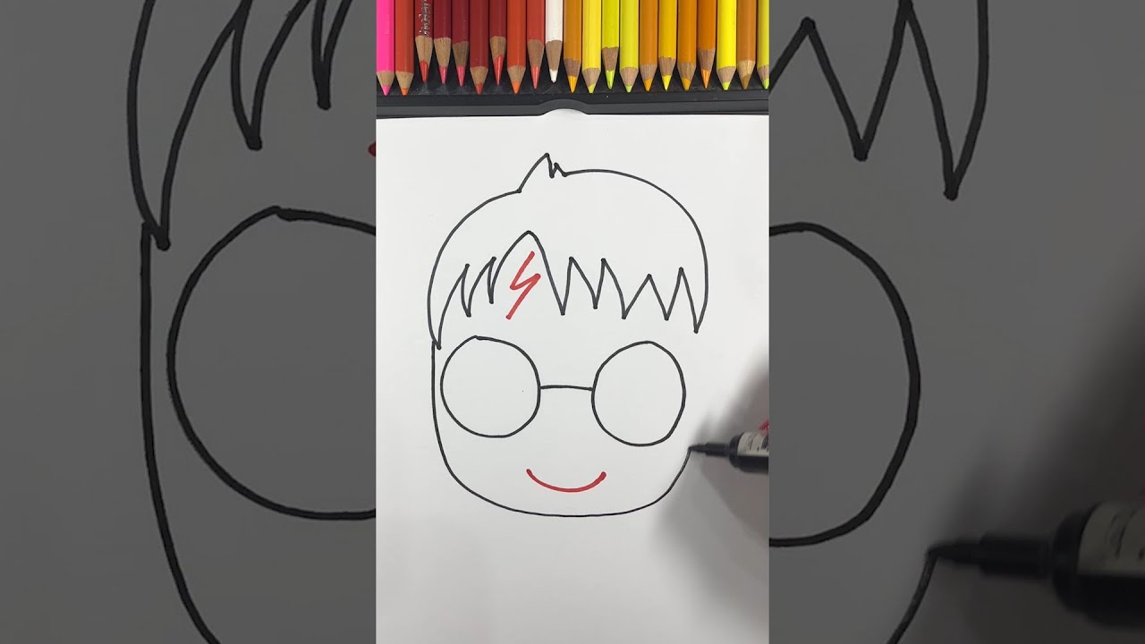 Drawing HARRY POTTER From 0% to 100%