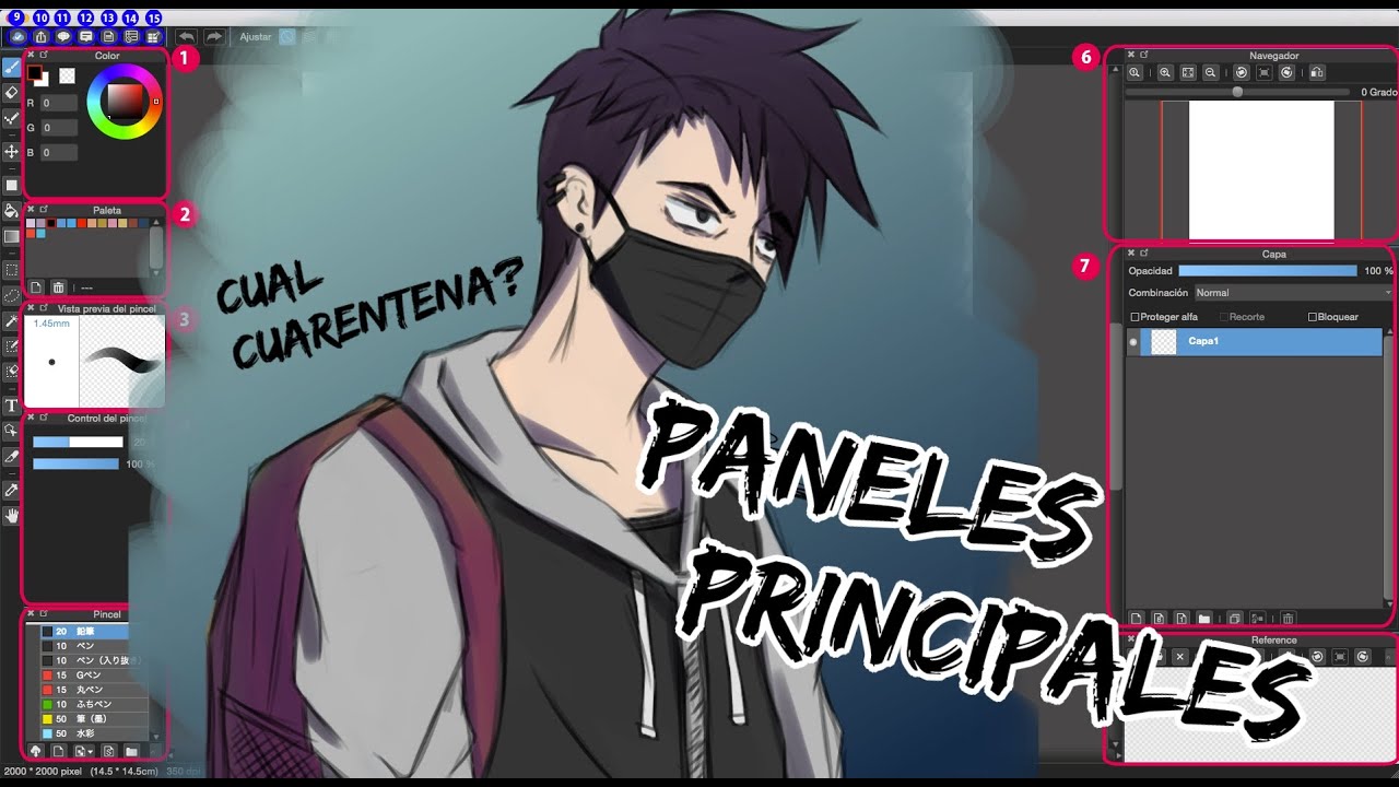 #2 Tutorial Medibang Paint Pro / Paneles Principales