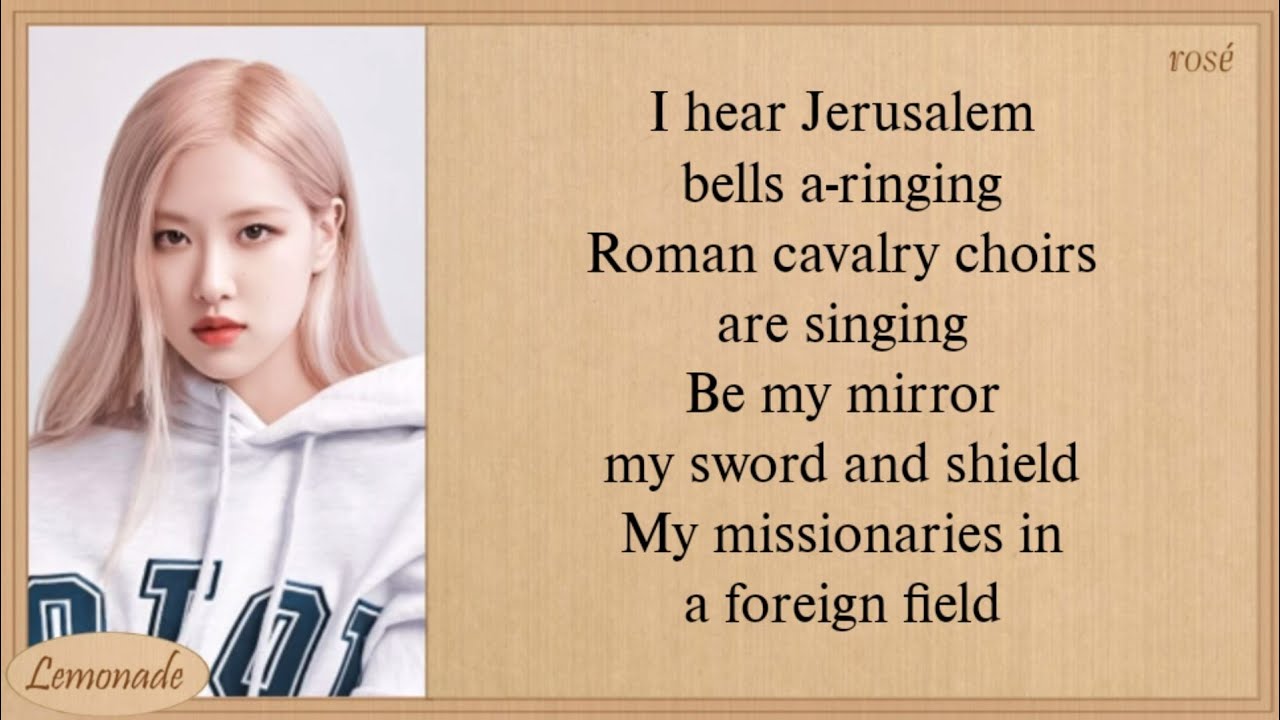 BLACKPINK Rosé Viva La Vida Lyrics (Cover Coldplay)