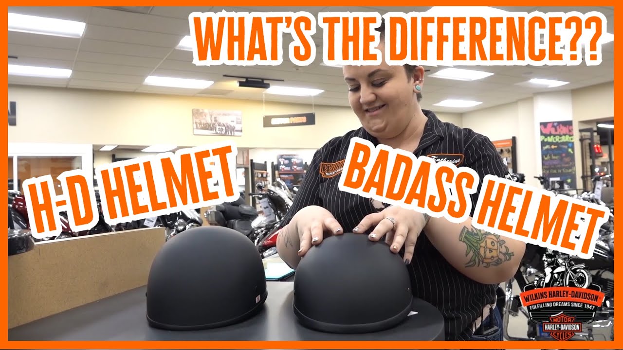 H-D Half Helmet VS. BadAss Half Helmet - WHAT'S THE DIFFERENCE??