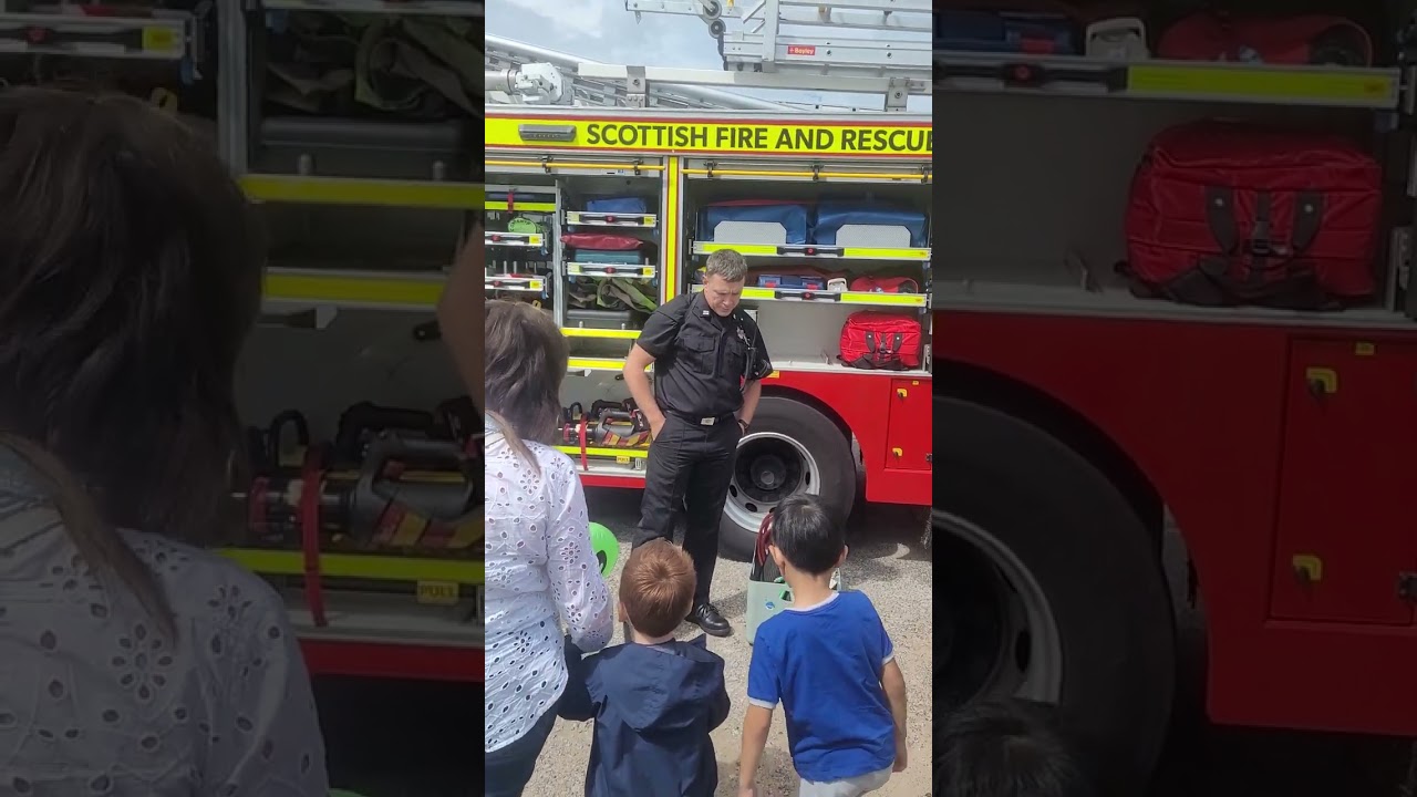 Scottish  fire truck peterhead scotland