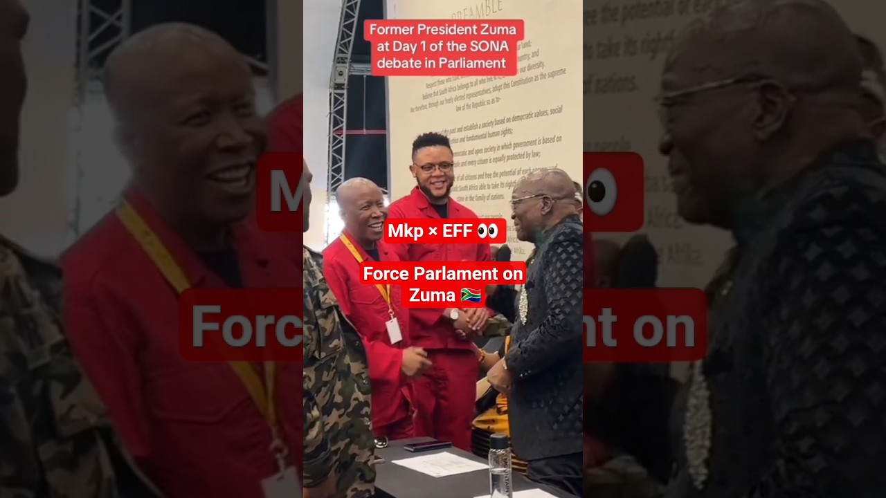 👀  EFF fights for Zuma at SONA Debate 2026 in Parliament with MKP