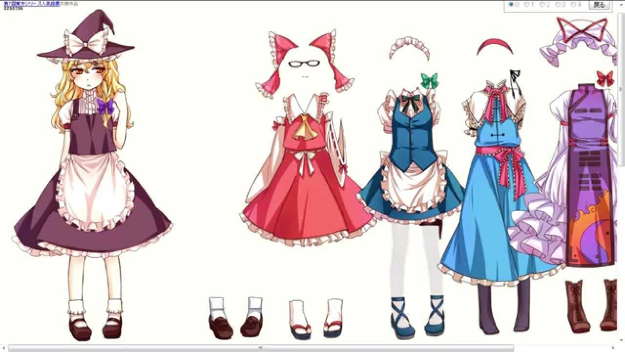 [ゆっくり実況]魔理沙を着せ替えしてみた前編