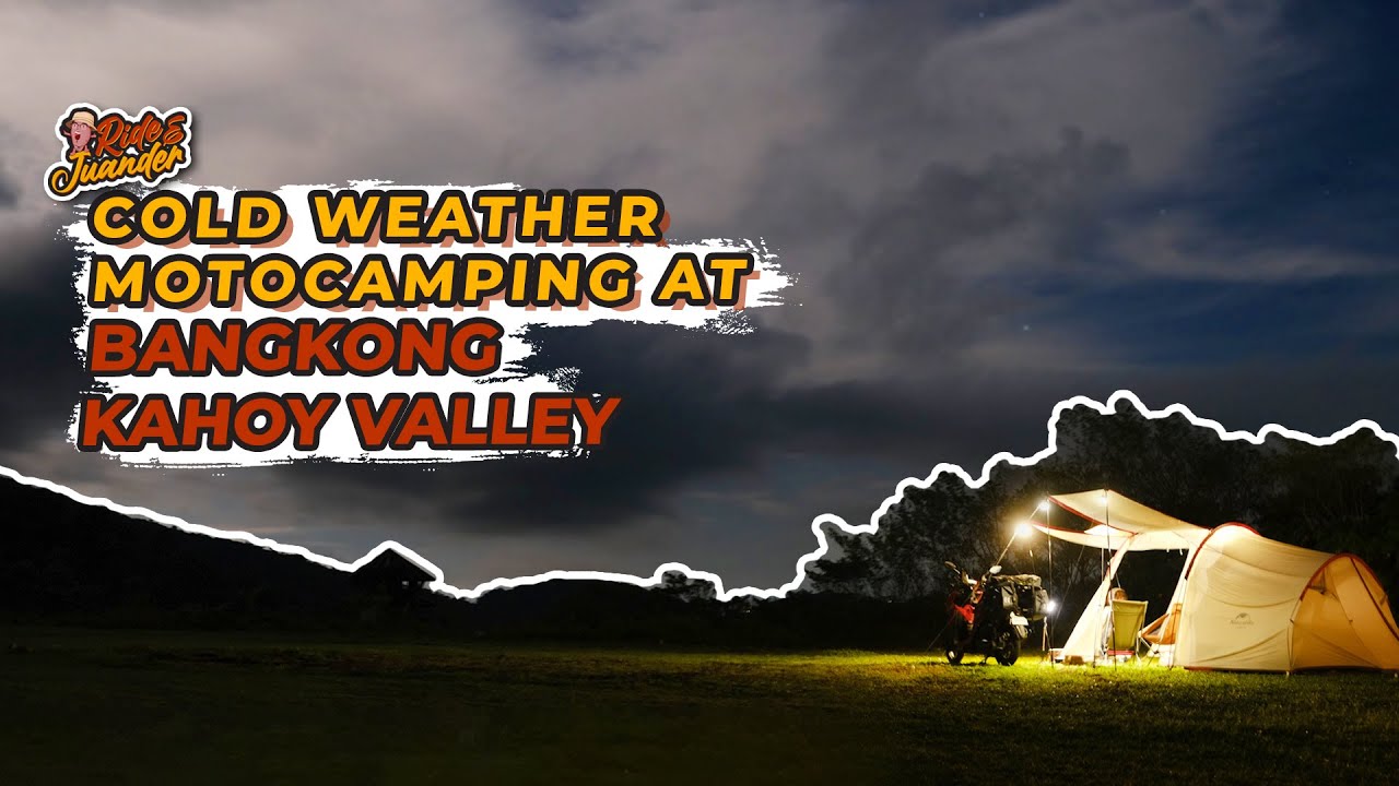 Motorcycle Camping in the Cold Wilderness | Nature ASMR | Bangkong Kahoy Valley