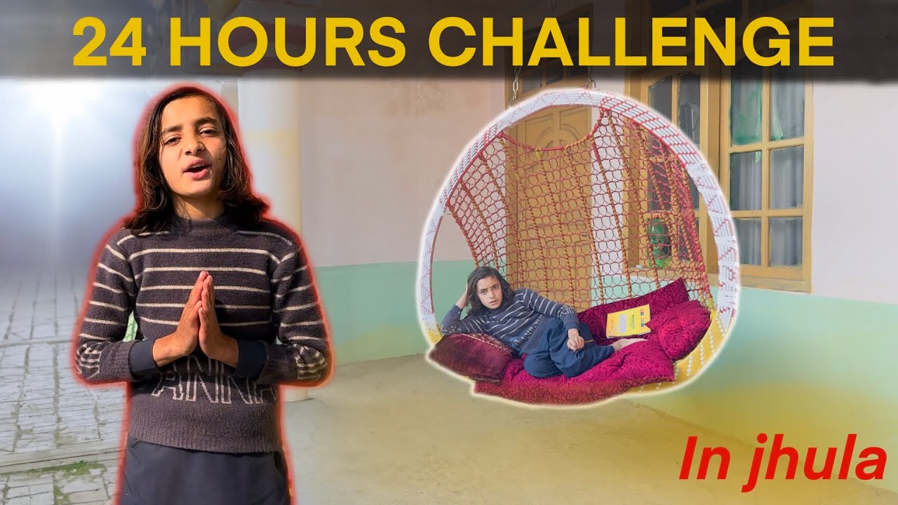 Rameez ka sath challenge || 24 gante jhule may 😀 part 1