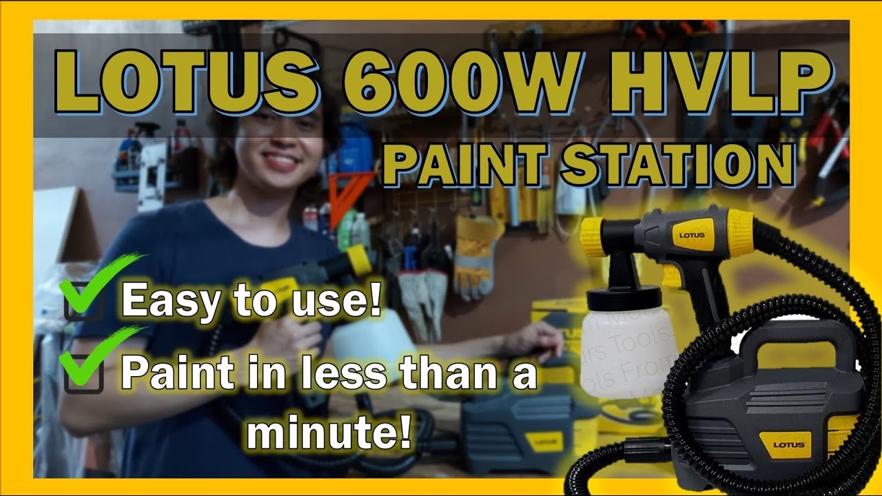 LOTUS 600W HVLP Paint Station - UNBOXING AND TESTING - Easy to use and Paint in Less than a Minute!