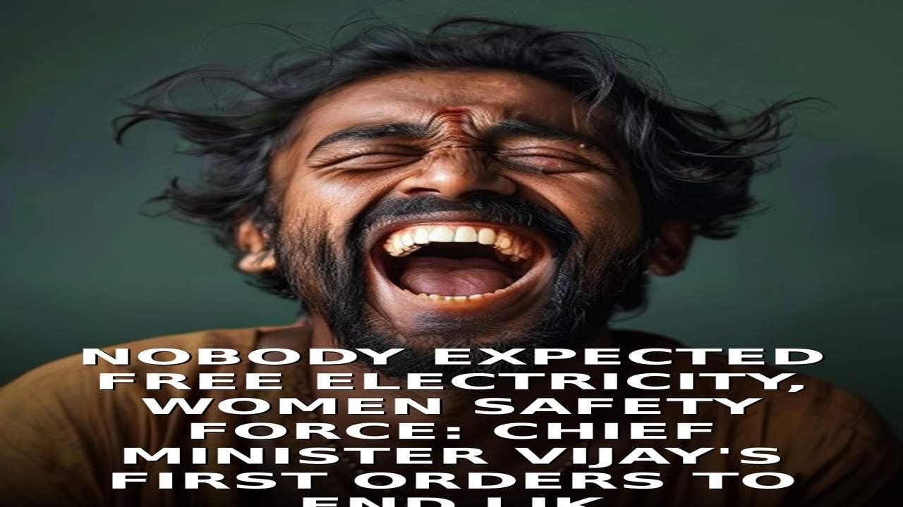 Nobody expected Free Electricity, Women Safety Force: Chief Minister Vijay's First Orders to end lik