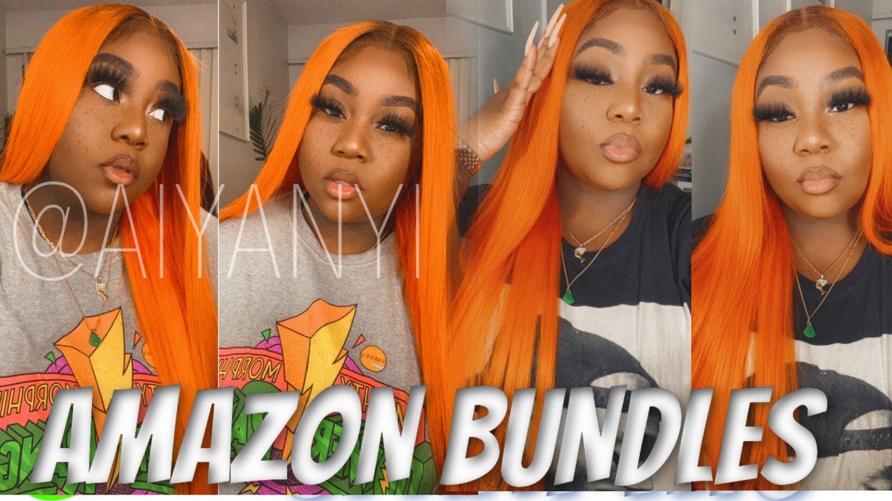 AMAZON PRIME HAIR || WATER COLORING MY 613  AMAZON BUNDLES NEON ORANGE || FABEAUTY