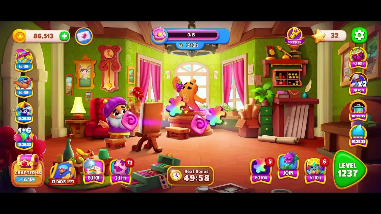 Domino Dreams Levels 1236 - 1237 Chapter 18 Gameplay