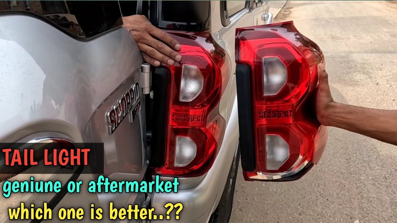 tail light tod gya koi...🤬 !! replacing tail light of scorpio 2022