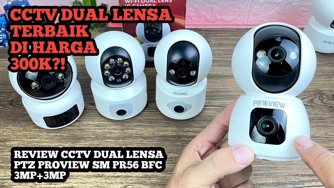 UNTUNG BANYAK!! CCTV Dual Lensa Tanpa Wifi Gambar Jernih | CCTV DUAL LENSA PROVIEW PTZ INDOOR 3+3MP