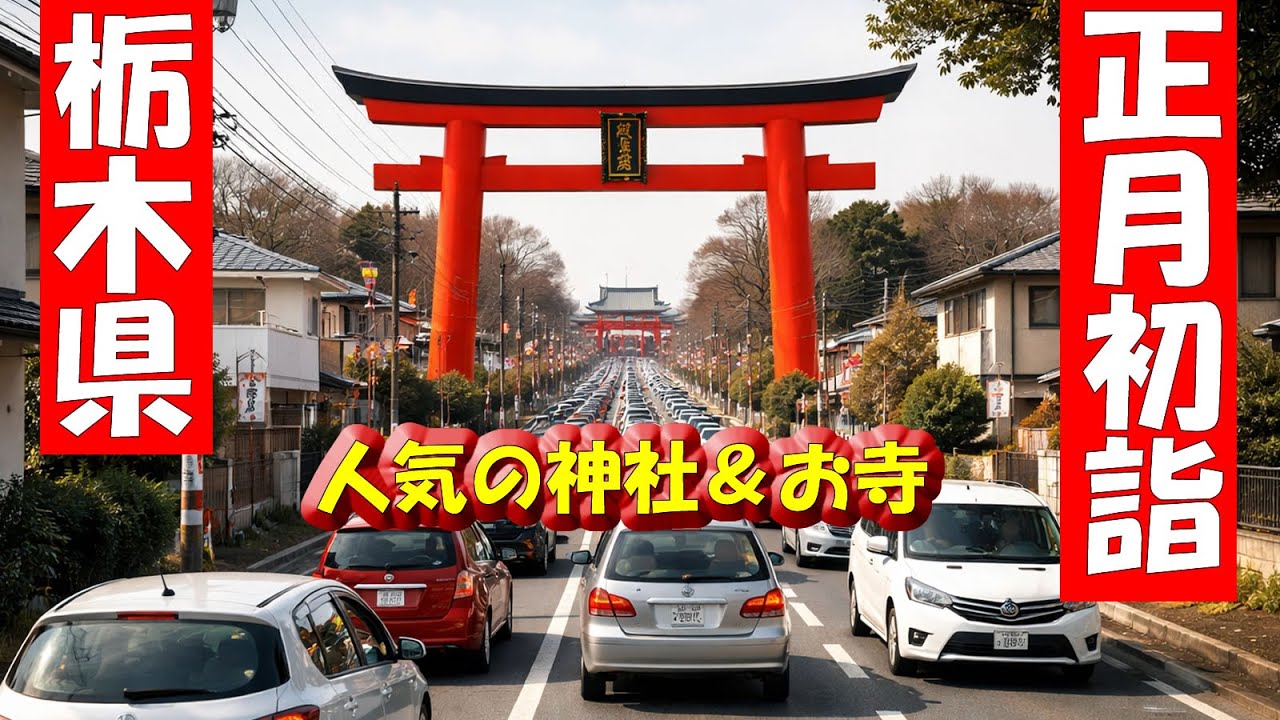 栃木県｜2026年 正月初詣 参拝客数ランキングBEST5～2025年データ（推定値）を基にAIが予想した人気の神社・寺院「日光東照宮」「鑁阿寺」「大平山神社」「宇都宮二荒山神社」「佐野厄除け大師」