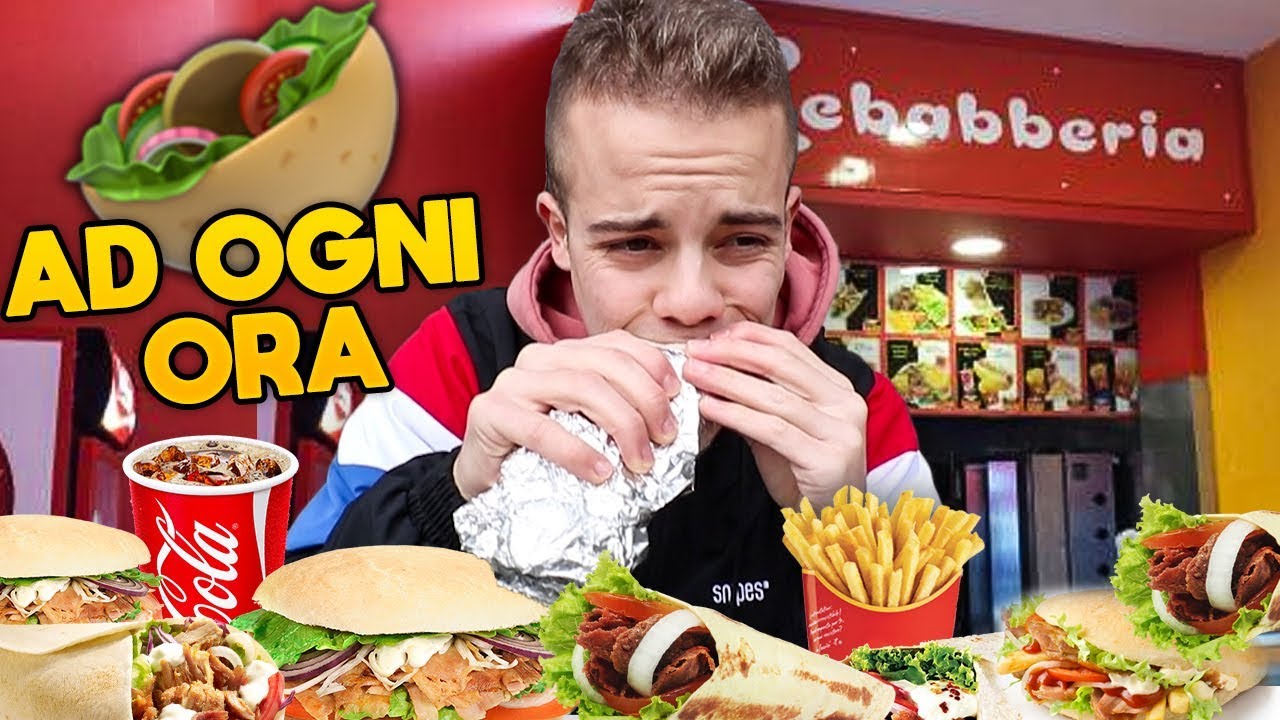 🥙 MANGIO KEBAB ad ogni ORA per UN GIORNO!