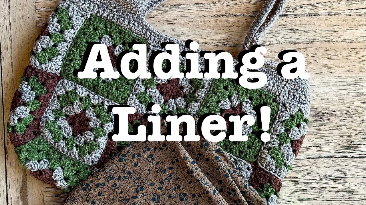 How to Add a Fabric Liner to a Crocheted Bag | Easy Step-by-Step Tutorial | Tips &Tricks #1