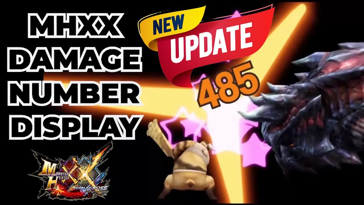 New MHXX Damage Numbers Display Texture MOD - 3DS - CHEAT CODES - ACTION REPLAY MHGU