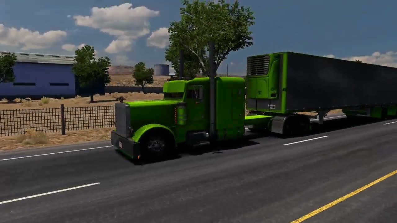 Peterbilt 379 - Hauling meat in a reefer (CAT C15 ACERT)