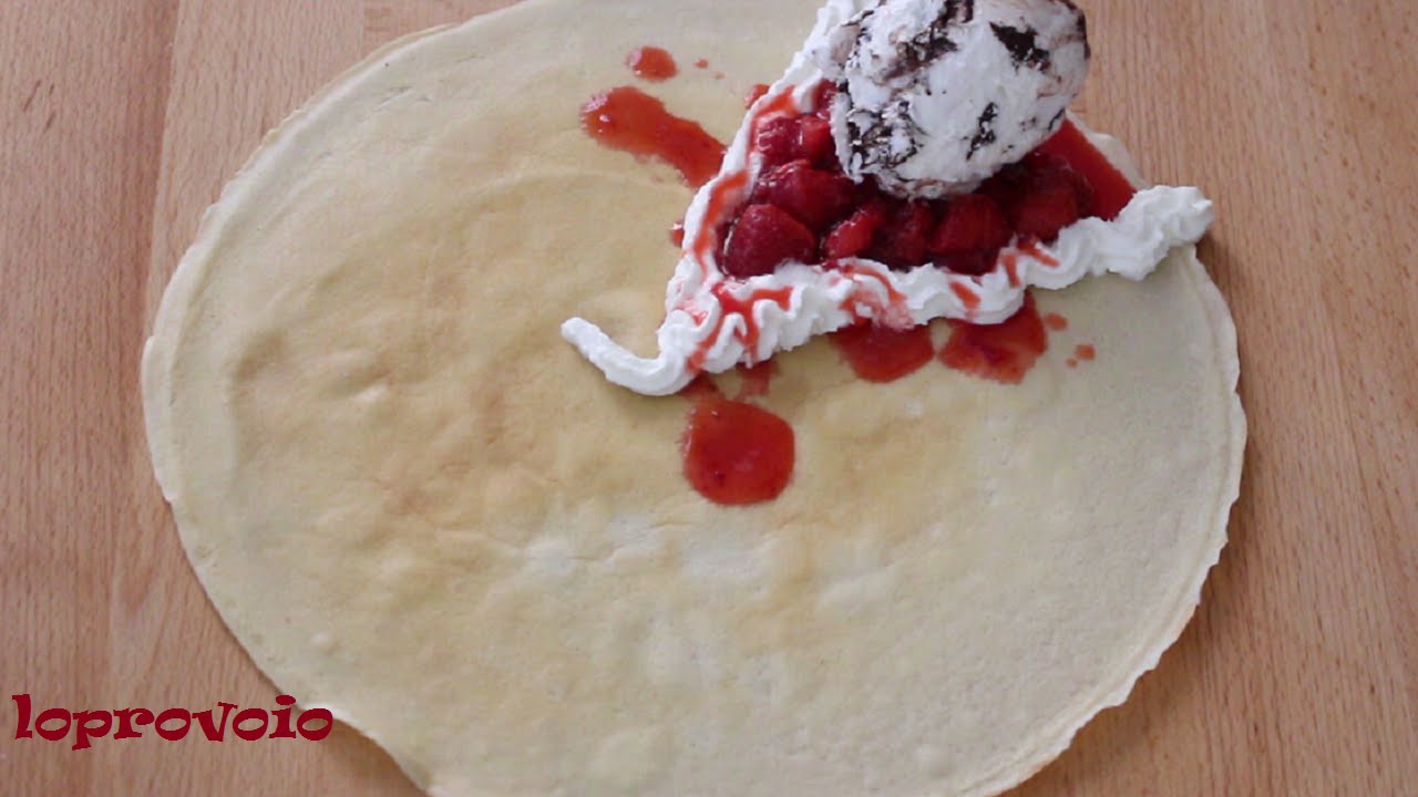 Crepes con gelato