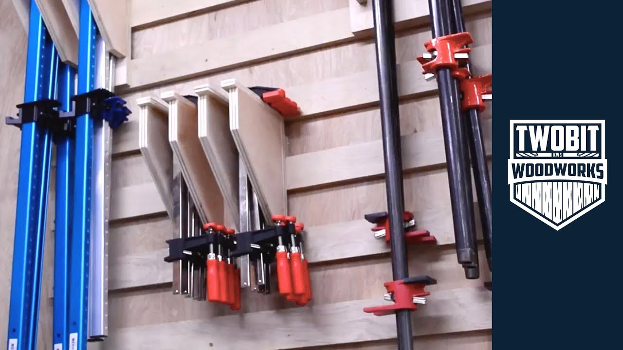 French Cleat Tool Storage and Clamp Racks for a Small Shop | Woodworking - How To Build