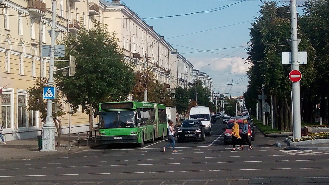 Автобус №1 (Витебск).  Ольгово - Речной порт.