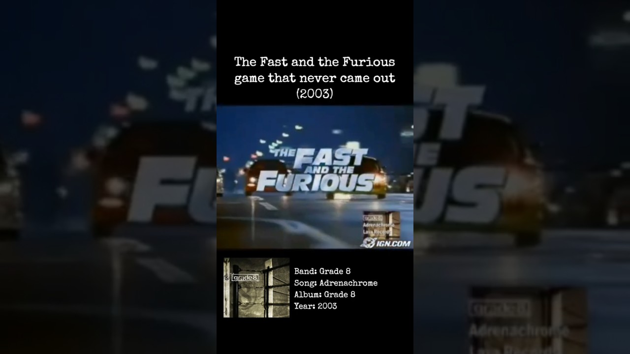 The game that never came out #fastandthefurious #ps2 #xboxclassic #numetal