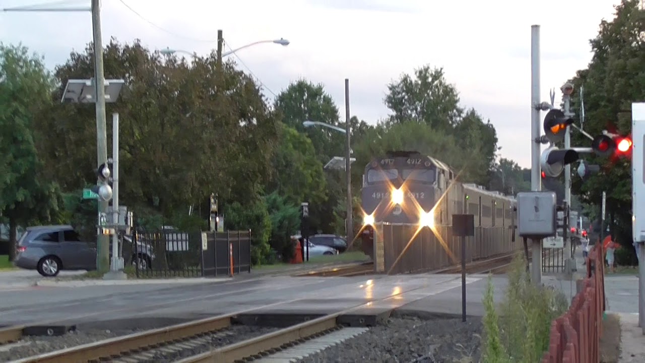 MNCRR Express Zooming by Glen Rock Main Line, NJ